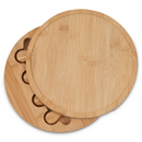 Bamboo Cheese Board Set with Knives