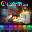 Portable Air Conditioner , Desktop Mini Split Air Cooler With Night Light , Fan Water Cooling And Conditioning For Room & Office
