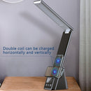 5 IN 1 Wireless Charger, With Desk Lamp & Digital Alarm Clock
