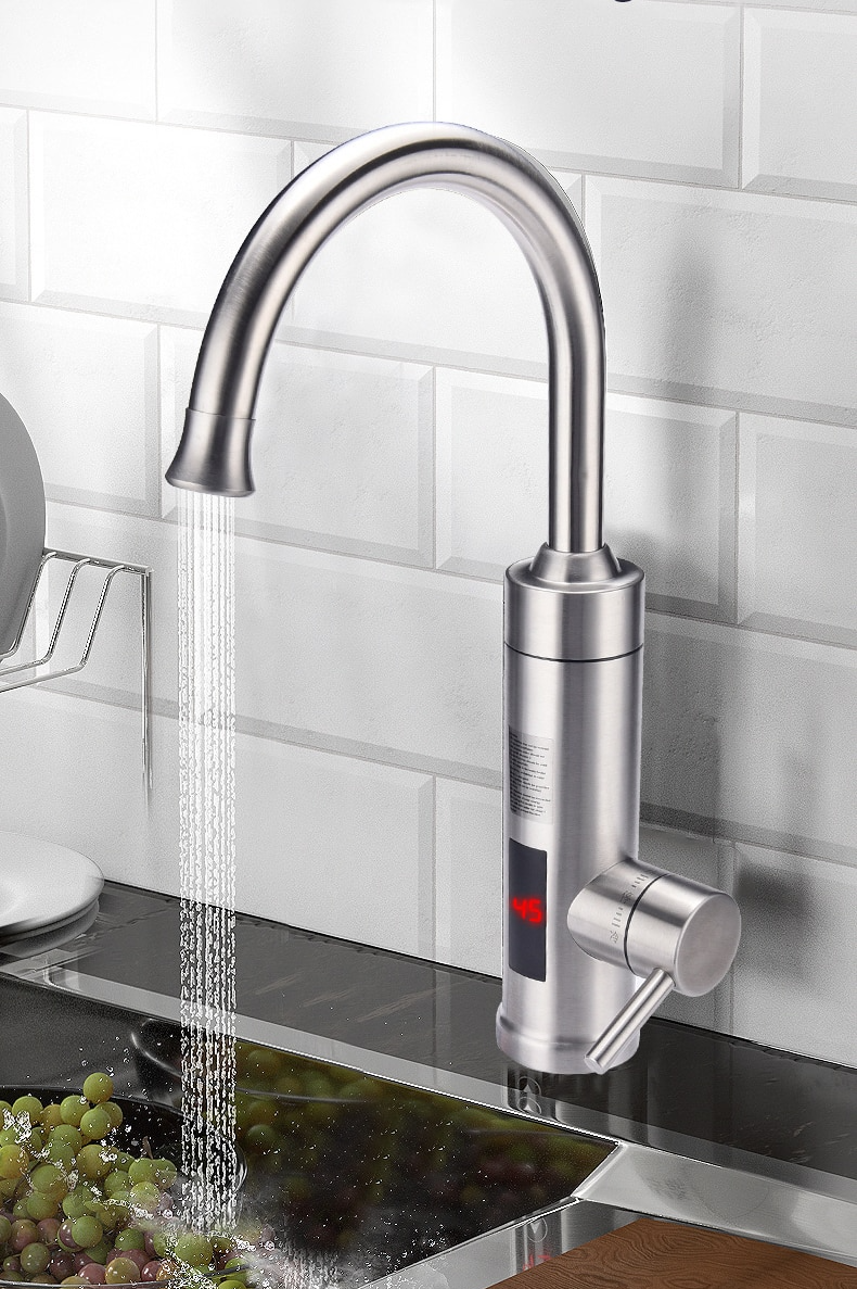 Electric Hot Water Tap with LED Digital Display