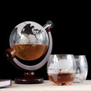 Globe Decanter Set & Globe Etched Glasses