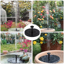 Solar Powered Water Fountain Pump RGB Color LED Lights Floating Feature