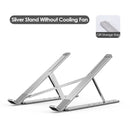 Laptop Stand With Cooling Fan, Aluminium Adjustable Laptop Stand, Portable & Foldable With RGB Light