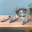 Foldable Laptop Stand With Cooling Fan , Portable Heat Dissipation Cooler