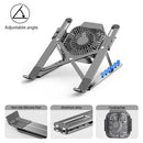 Foldable Laptop Stand With Cooling Fan , Portable Heat Dissipation Cooler