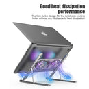Laptop Stand With Cooling Fan, Aluminium Adjustable Laptop Stand, Portable & Foldable With RGB Light